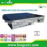 8/16 channel H.264 3G network embedded DVR with Loop out 8ch FD1/CIF/960H/Q960H DVR ( HK-S8608F)