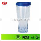 Bpa Free Double Wall 14 oz Beer Drinking Cup With Pink Lid thumbnail-6