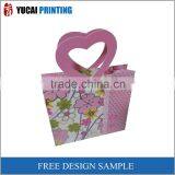 Pink Flower Paper Bag for Shopping thumbnail-1