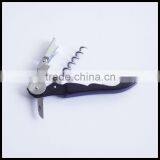 Double Hinged Waiter Style Corkscrew Wine Opener - Dark Red thumbnail-1