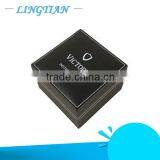 Pvc Plastic Wholesale Black Leather Cufflink Box thumbnail-1