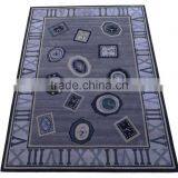 Tribal Design Hand Tufted Cut Pile Wool Rugs, Latex Backed With Cloth thumbnail-3