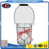 Wholesales Wrought Iron Wall Glass Candleholder thumbnail-1