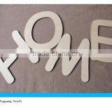 Home Wooden Word Decor 6" Unfinished Wood Sign Wall Decor Craft thumbnail-3