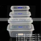 Cheapest Clear Rectangular Plastic Disposable Food Container Food Warmer Set Wholesale thumbnail-1