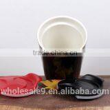 Eco 16-Ounce Ceramic Double Wall Thermal Coffee Tumbler thumbnail-3