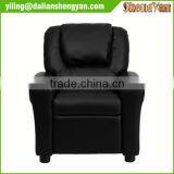 Black Kids Padded PU Leather Recliner Chair thumbnail-5