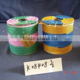 Colorful Decor Round Paper Rope Tissue Box