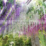 Vertical Plastic Flower Wisteria Hanging Vine Artificial Garden Wedding Vine thumbnail-3