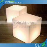 Modern light up furniture cube hotel furniture GKC-040RT