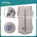 Toprank New Design Folding Automatic PVC Flocking Concave Shape Tray Table Inflatable Travel Pillow For Airplane Office Nap thumbnail-4