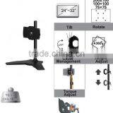 LCD Monitor Arm Aluminum Single Desk 24"-32" Stand Mount thumbnail-1