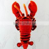 plush stuffed lobster windows decoration/ plush sea animal toy
