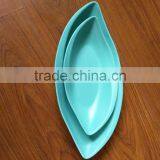 Bamboo Fiber Leaf Shapes Dinner Plates thumbnail-3