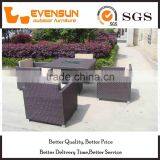 5PC Multi-function Club Room PE Rattan Dining Set Wicker Furniture thumbnail-1