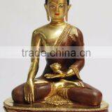 Asia Fengshui Indoor Zen Garden Metal Crafts Bronze Budha Statue for Sale thumbnail-2