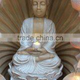 Garden Led Light Water Fountain Resin Indian Buddha Statue thumbnail-4