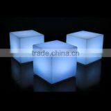 PE Plastic Indoor Furniture Folorful Led Sitting Cube thumbnail-6