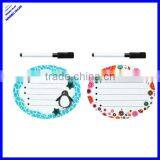 2013 Hot Selling Cheap Oval Mini Printed White Board