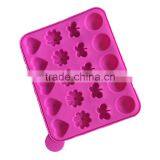 4 Different Shape Cake Assorted Shapes Silicone Cake Pop Mold Cookie Mold Random Color thumbnail-2