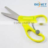 SSC0025 5" School Yellow Transparent Stationery Children Scissors With Name Card thumbnail-3