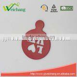WCTS408 Durable 18/0 Powder Coating Cappuccino Coffee Art Template Coffee Stencils Love Heart Shape Coffee Stencil, Food Grade thumbnail-2