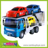 wholesale toy cars plastic friction trailer truck toy transport truck