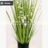 110 / 140 / 170cm Artificial Grass Potted Onion Grass With Orchid Flowers for Indoor Decoration Pots Plant thumbnail-3