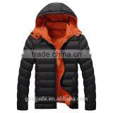 Wholesale 2016 Winter Cotton-padded Black Yellow Sports Down Jackets For Winters Men thumbnail-2