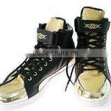 Ht30 Gold Black Hi-top Athletic Seankers K-pop Style thumbnail-1
