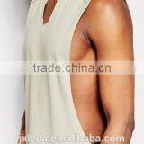 Soft Cotton Longline Sleeveless T-shirt Vest, OEM Men Tee Shirt Cheap Price thumbnail-3