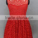Fashion Crochet Young Girl Popular Bubble Skirt Red Dress thumbnail-1