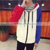 2016 Promotional Custom Cotton Men's Hip Hop Hoodie With Different Colored Sleeves thumbnail-3