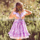 Little Girls Easter Bunny Purple Vintage Style Pinafore Lace Twril Holiday Dress thumbnail-4