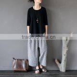 Z&M Linen Blouse Linen T-shirt for Women Plus Size t Shirt for Women thumbnail-3