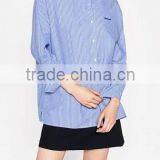 Runwaylover EY2341B New Design 2017 Women Fashion Embroidery Stripe Blouse thumbnail-2