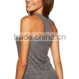 Next Level Apparel Ladies' Burnout Racerback Tank Top - Made From Pre-shrunk 65% Polyester and 35% Cotton. Comes With Your Logo. thumbnail-2