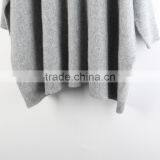 Popular Women Knit V Neck Bat Sleeve 100% Cashmere Pullover Sweater thumbnail-3