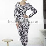 Latest 2014 Sexy Ladies Thermal Underwear With Zebra Printing thumbnail-2