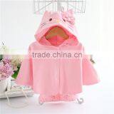 Pink Windproof Fashion Baby Girl Infant Coat Cloak Hoodie Top Newborn Outfit Clothes Designer for Winter thumbnail-2