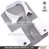 Men's Luxury Non-iron Double Cuff White Collar Shirt thumbnail-1