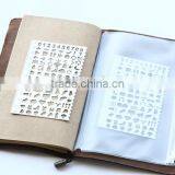 Hot Sales DIY Stainless Steel Drawing Templates/ Bookmark for Planner,Scrapbook, Handbook thumbnail-5