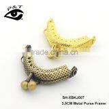 Fashion Leather,metal Purse Frame,clutch Purse Frame 3.5CM thumbnail-2
