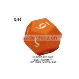 (Q196) 10 SIDED PVC DICE thumbnail-1
