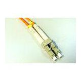 Zirconia LC Fiber Optic Cable Assemblies DX With Low Insertion Loss