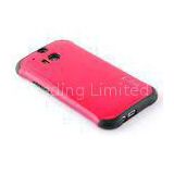 Scratch Proof Pink Armor Cell Phone Cases For HTC One 2 M8 CE RoHS FCC