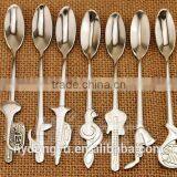 high quality stainless steel coffee spoon /harz music note stainless steel tea spoon /fancy dessert spoon tableware