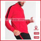 Guangzhou Shuliqi Plain Fitted Tracksuit Custom 100 Cotton Gym Sport Tracksuits for Men in Red thumbnail-2