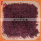 Natural Color Top Quality Fur Mongolian Lamb Fur Cushion thumbnail-4