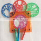 Art Spiral Amazing Kit Plastic Drawing Rule Spirograph Toys thumbnail-3
